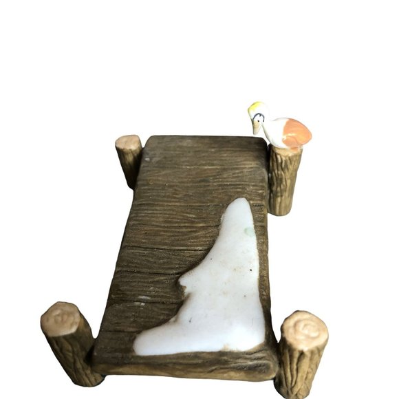 Pacific Rim Christmas Village Accessories Boardwalk Dock Snow Pelicans Piling - Picture 6 of 15